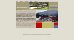 Desktop Screenshot of mineralspringsmotel.net